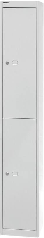 Bisley Metall Schließfach 1 Tür 1 abteile Schlüssel 305 x 305 x 1.802 mm Hellgrau